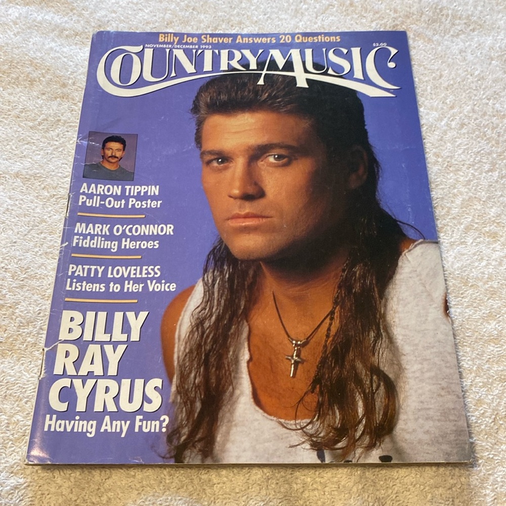 1993 Billy Ray Cyrus Country Music Magazine